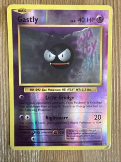 Gastly 47/108 Reverse Holo Common XY Evolutions Pokemon Card 2016 DMG - Image 1