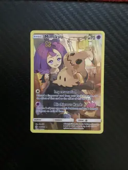 Pokemon Mimikyu Secret Rare Card 245/236 - Sun & Moon Cosmic Eclipse NM - Image 1
