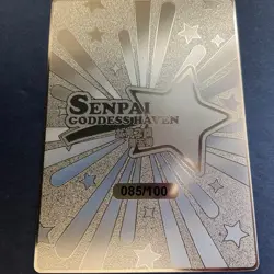 WES - Senpai Goddess Haven #5 Metal Serial Number Card #085/100 - Goddess Story - Image 2