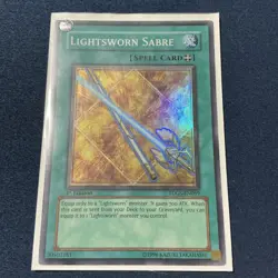 TDGS-EN059 Lightsworn Sabre Super Rare Unl Edition Yugioh Card 1st Edition - Image 1