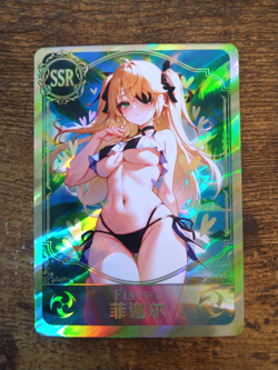 SSR Beautiful Waifu Card - Fischl - Goddess Story Genshin Impact FOIL - Image 1