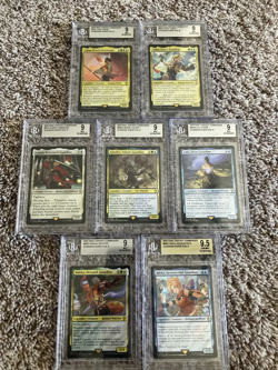 COMPLETE SET - Final Fantasy X Hero BGS graded Surge Foil - MTG Cards - Image 1