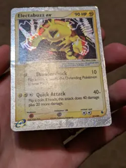 Pokemon TCG Electabuzz EX Ruby & Sapphire Holo Ultra Rare Card 97/109 HP DMG - Image 3