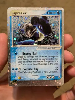 Pokemon TCG Lapras EX Ruby & Sapphire Holo Ultra Rare Card 99/109 DMG HP - Image 1