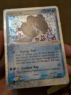 Pokemon TCG Lapras EX Ruby & Sapphire Holo Ultra Rare Card 99/109 DMG HP - Image 2