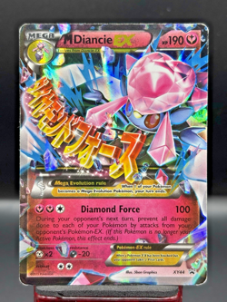 Mega M Diancie EX XY44 Black Star Promo Holo Pokemon Card DMG - Image 1