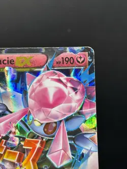 Mega M Diancie EX XY44 Black Star Promo Holo Pokemon Card DMG - Image 3