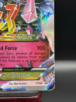 Mega M Diancie EX XY44 Black Star Promo Holo Pokemon Card DMG - Image 4