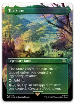 The Shire (Borderless) (Surge Foil) #756 (LP) Lord of the Rings LTR Magic MTG - Image 1