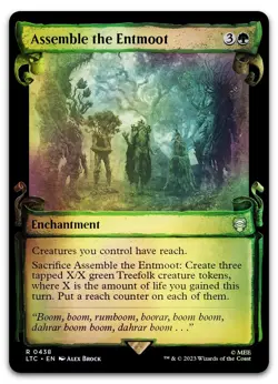 Assemble the Entmoot (Showcase Scrolls) #438 (Foil) NM Lord of the Rings - Image 1
