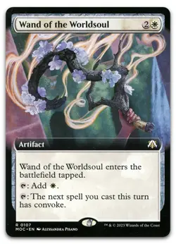 Wand of the Worldsoul (Extended Art) #107 NM March of the Machine MOC Magic MTG - Image 1