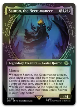 Sauron, the Necromancer (Showcase) #310 (Foil) LP Lord of the Rings Magic MTG - Image 1