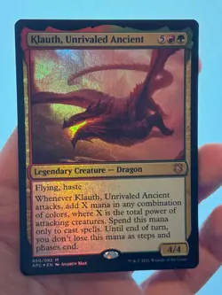 1X FOIL Klauth, Unrivaled Ancient NM MTG Magic AFC Forgotten Realms Dragon EDH - Image 2