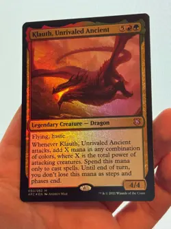 1X FOIL Klauth, Unrivaled Ancient NM MTG Magic AFC Forgotten Realms Dragon EDH - Image 3