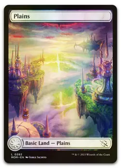 Plains (0282) #282 (Foil) (LP) March of the Machine MOM Magic MTG - Image 1