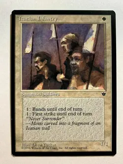 ICATIAN INFANTRY - DREW TUCKER Fallen Empires 1994 Magic The Gathering MTG - Image 1