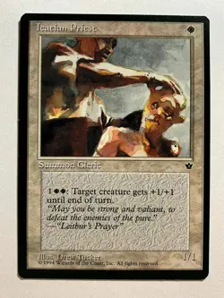 ICATIAN PRIEST - DREW TUCKER Fallen Empires 1994 Magic The Gathering MTG - Image 1