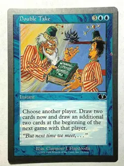 DOUBLE TAKE Unglued 1998 Magic The Gathering MTG Common Blue HP - Image 1
