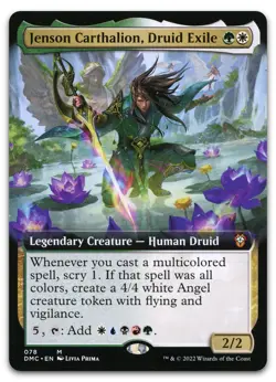 Jenson Carthalion, Druid Exile (Extended Art) #78 NM Dominaria United Magic MTG - Image 1