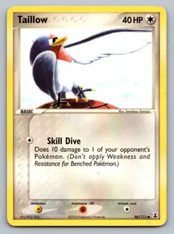 Pokemon TCG Delta Species Taillow 86/113 - Image 1
