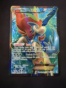 Pokemon TCG Keldeo EX 142/149 Boundaries Crossed Full Art Holo DMG - Image 1