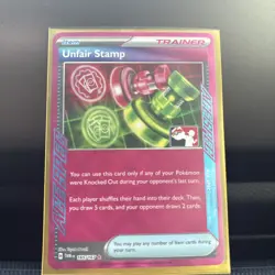 Pokemon TCG Play Stamped Ace Spec 165/167 Unfair Stamp Prize Pack - Image 1