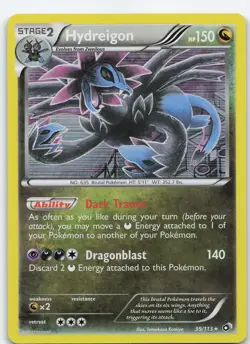 Hydreigon 99/113 Holo Rare Holo Legendary Treasures LP Pokemon - Image 1