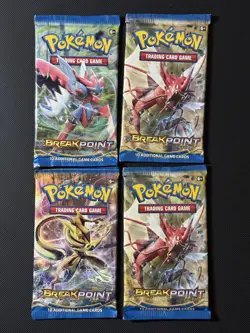 x 4 New and Sealed XY Breakpoint Booster Packs Pokemon TCG - Image 1