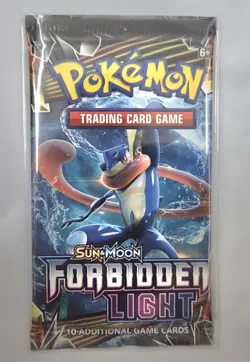 Sun & Moon Forbidden Light Sealed Pokemon Booster Pack (Came Out Tag Team Tin). - Image 1