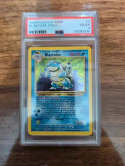 1999 Pokemon Game #2 Blastoise-Holo VG-EX PSA Grade 4 (please read description) - Image 1
