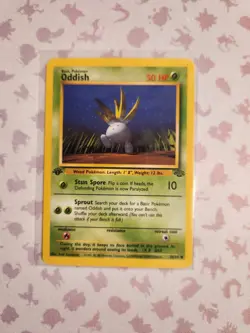 Oddish 58/64 1st Edition Jungle Pokemon TCG - Image 1