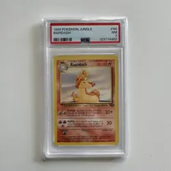 PSA 7 1999 POKEMON JUNGLE 44 RAPIDASH UNLIMITED - Image 1