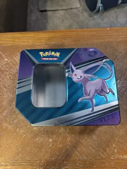 2022 POKEMON TCG Espeon V Heroes Collectors Tin (EMPTY NO PACKS) - Image 1