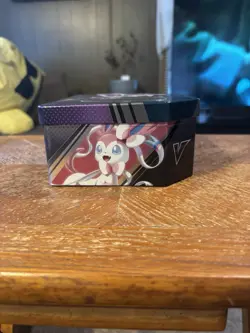 2022 POKEMON TCG Espeon V Heroes Collectors Tin (EMPTY NO PACKS) - Image 5