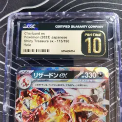 CGC 10 PRISTINE Charizard ex 115/190 Japanese Pokemon Shiny Treasure - Image 2