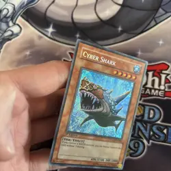 Yu-Gi-Oh! Cyber Shark Secret Rare TDGS-EN086 1st Edition VLP (VST) - Image 3
