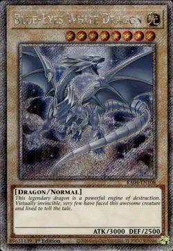Blue-Eyes White Dragon 1 - Platinum Secret Rare 1st Ed. RA04-EN108 - NM - YuGiOh - Image 1