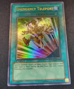 Yugioh Emergency Teleport TDGS-EN053 Ultra Rare 1st Ed LP - Image 3