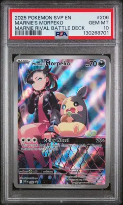 Marnie’s Morpeko 206 Sv: Scarlet & Violet Promo Cards Holo PSA 10 - Image 1