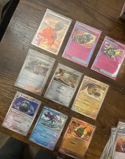 Pokemon Prismatic Evolutions Bulk Lot of 500+ Cards. Includes H, RH, EX & More! - Image 4