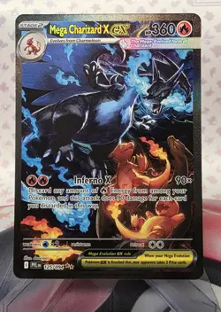 Mega Charizard X ex 125/094 SIR Phantasmal Flames Pokemon Card NM - Image 1