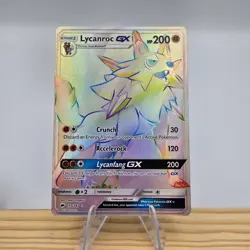 Lycanroc GX - 155/147 - Pokemon Burning Shadows Sun & Moon Secret Rare Card NM - Image 1