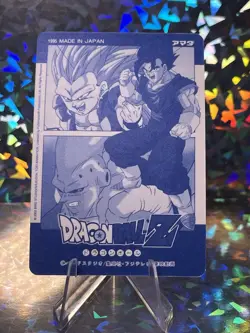 DRAGON BALL Z - Japanese Platina Card #PC-43 - SS3 GOKU - Silver Foil 1994 RARE - Image 4