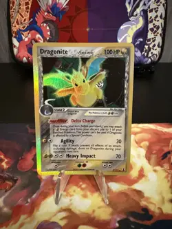 Pokemon TCG Dragonite EX Delta Species Holo Card 3/113 2005 Ultra Rare - Image 1