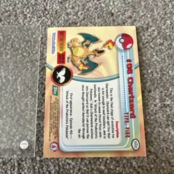Pokemon Topps #06 Charizard Green Label Card 1999 - Image 2