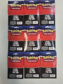 Pokemon Lot (9) TCG Mystery Pack 25 Cards w/ 1 FOIL Guaranteed Trading Card - Image 2