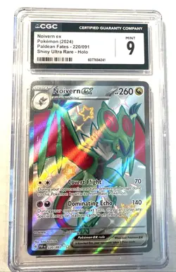 3 Pack Pokemon Holo Graded Cards- Noivern 9 - Dragonite 8 - Rayquaza 8.5 - Image 3