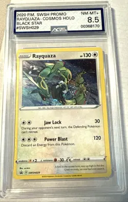 3 Pack Pokemon Holo Graded Cards- Noivern 9 - Dragonite 8 - Rayquaza 8.5 - Image 4