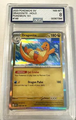 3 Pack Pokemon Holo Graded Cards- Noivern 9 - Dragonite 8 - Rayquaza 8.5 - Image 5