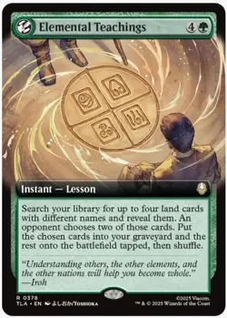 Elemental Teachings Extended FOIL MTG Avatar: TLA Nm/M *ON HAND* - Image 1